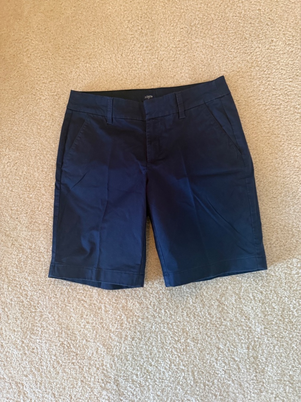 J. Crew Factory Navy Chino Bermuda Shorts